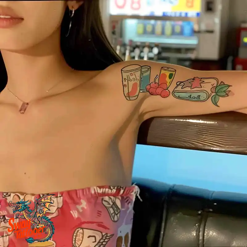 120 Bartender Tattoo Designs: Shaker Symbols, Style & Care 71 Bartender Tattoo Ideas