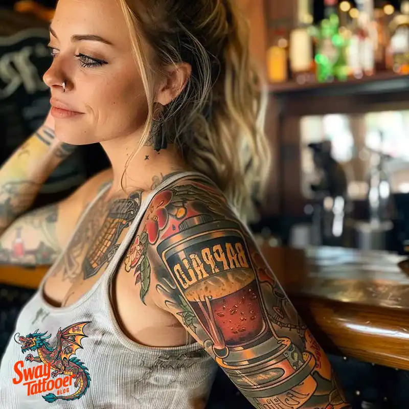 120 Bartender Tattoo Designs: Shaker Symbols, Style & Care 63 Bartender Tattoo Ideas