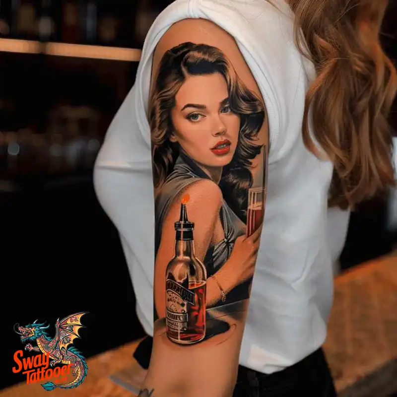 120 Bartender Tattoo Designs: Shaker Symbols, Style & Care 57 Bartender Tattoo Designs
