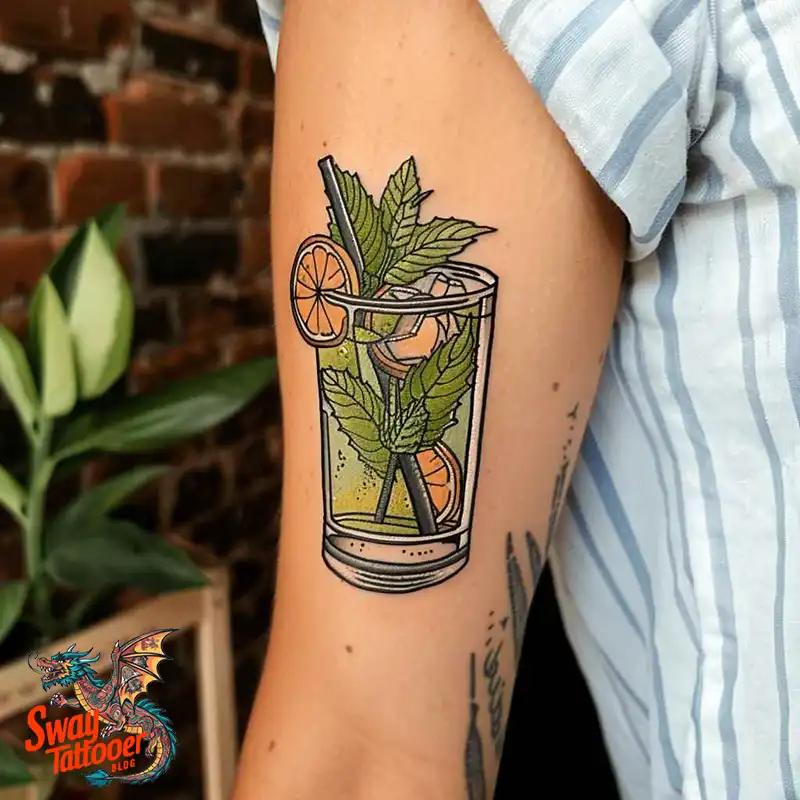 120 Bartender Tattoo Designs: Shaker Symbols, Style & Care 59 Bartender Tattoo Designs