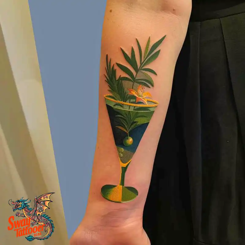 120 Bartender Tattoo Designs: Shaker Symbols, Style & Care 54 Bartender Tattoo Designs