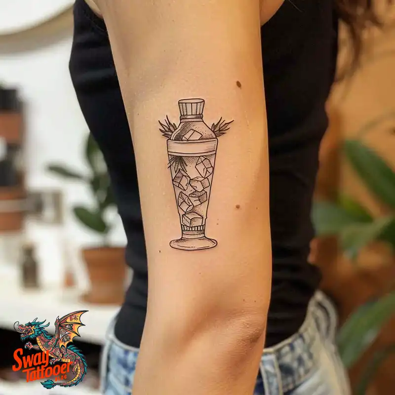 120 Bartender Tattoo Designs: Shaker Symbols, Style & Care 40 Bartender Tattoo Designs