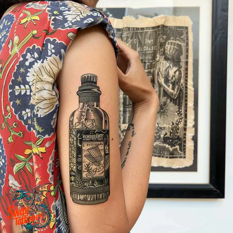 120 Bartender Tattoo Designs: Shaker Symbols, Style & Care 36 Bartender Tattoo Designs