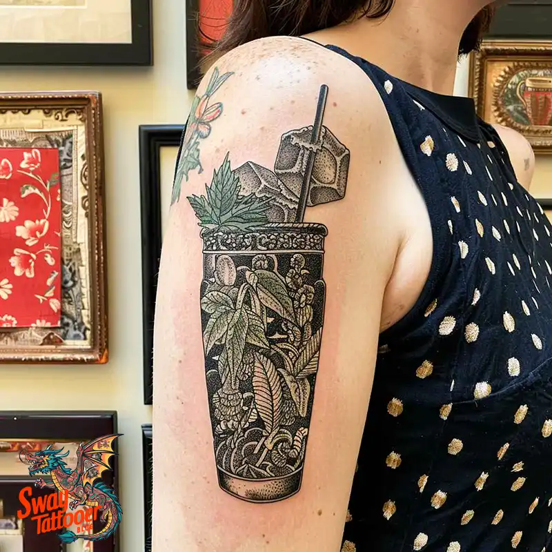 120 Bartender Tattoo Designs: Shaker Symbols, Style & Care 35 Bartender Tattoo Designs