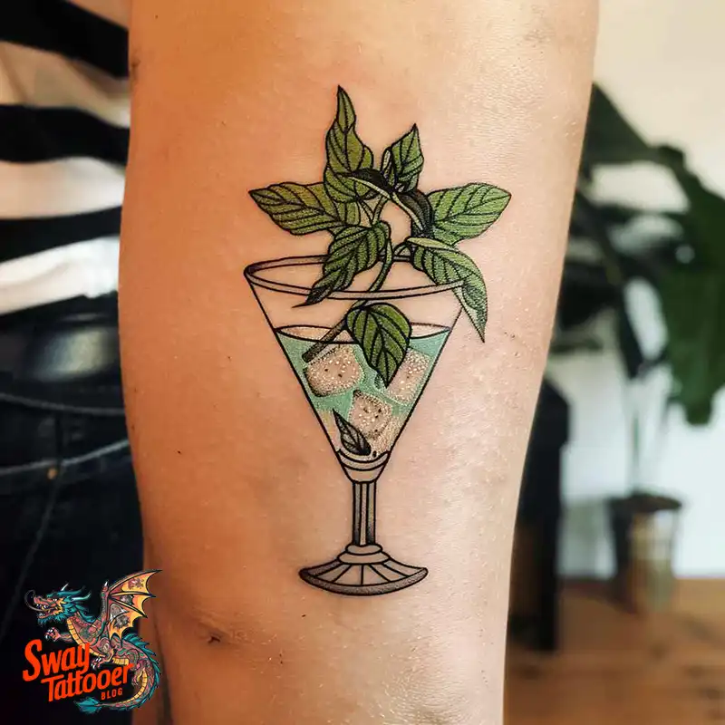 120 Bartender Tattoo Designs: Shaker Symbols, Style & Care 115 bartender9