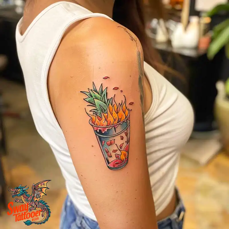 120 Bartender Tattoo Designs: Shaker Symbols, Style & Care 34 Bartender Tattoo Designs