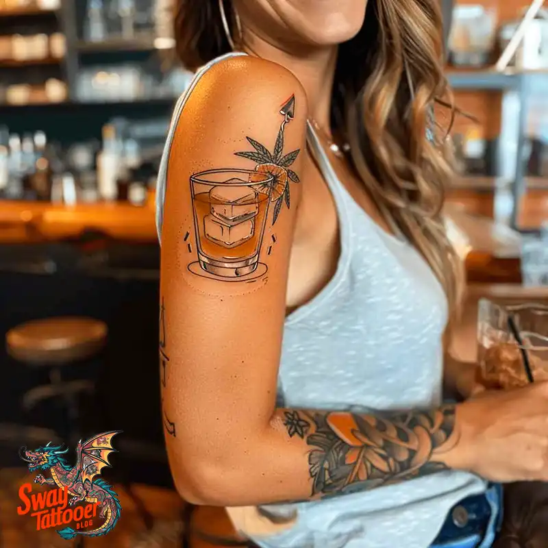 120 Bartender Tattoo Designs: Shaker Symbols, Style & Care 27 Bartender Tattoo Designs