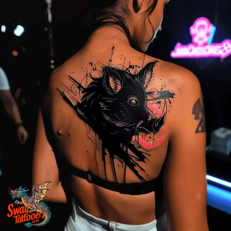 100 Boar Tattoo Design Ideas with Meaning & Symbolism 11 Boar Tattoo Design
