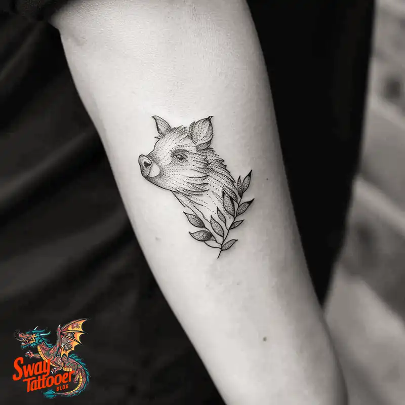 100 Boar Tattoo Design Ideas with Meaning & Symbolism 91 boar13