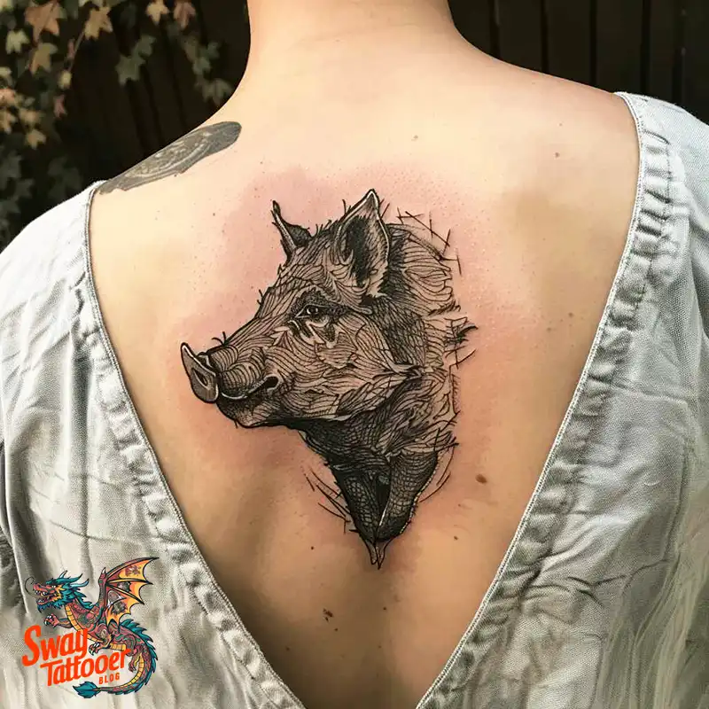 100 Boar Tattoo Design Ideas with Meaning & Symbolism 93 boar15