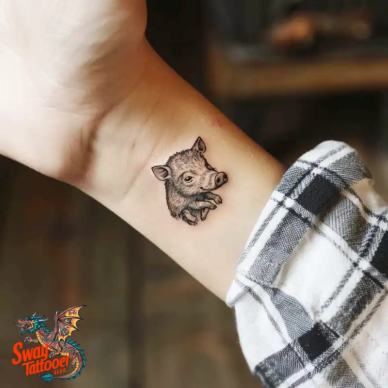 100 Boar Tattoo Design Ideas with Meaning & Symbolism 90 boar19