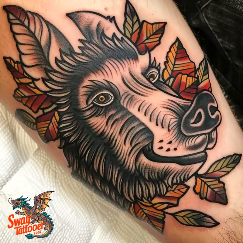 100 Boar Tattoo Design Ideas with Meaning & Symbolism 87 boar22