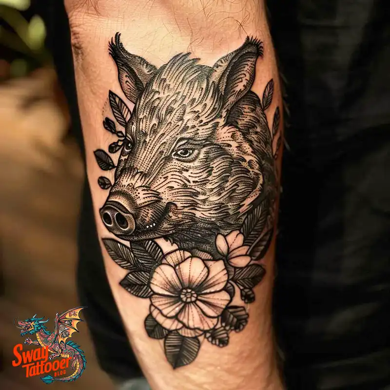 100 Boar Tattoo Design Ideas with Meaning & Symbolism 85 boar24
