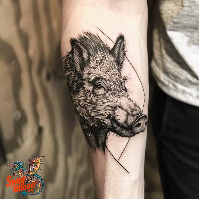 100 Boar Tattoo Design Ideas with Meaning & Symbolism 83 boar26