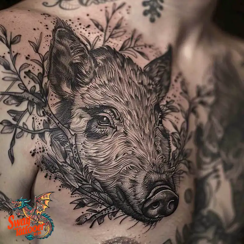 100 Boar Tattoo Design Ideas with Meaning & Symbolism 82 boar27