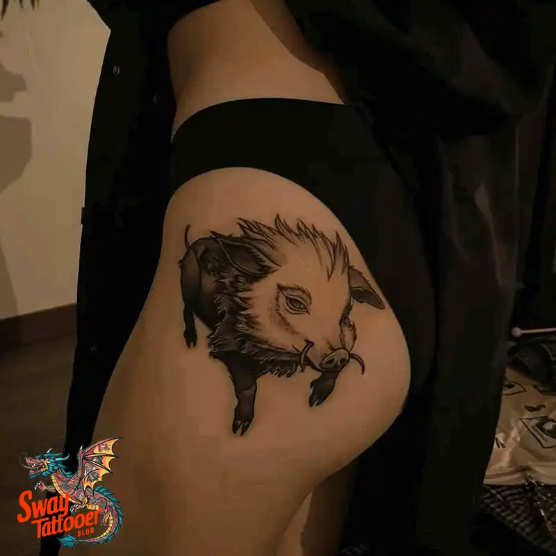 100 Boar Tattoo Design Ideas with Meaning & Symbolism 79 wild boar tattoo