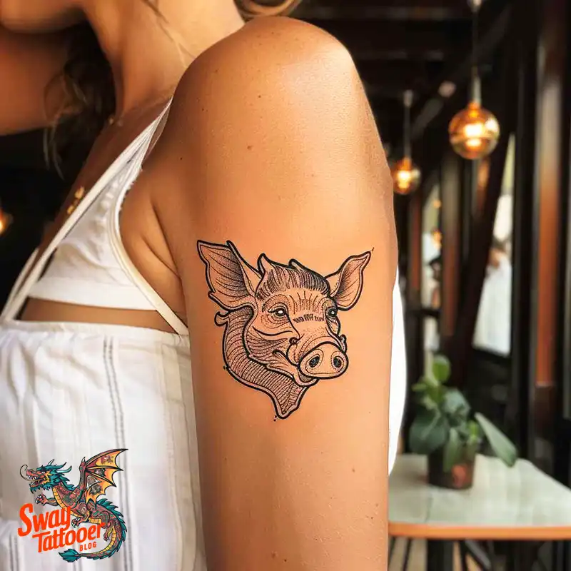 100 Boar Tattoo Design Ideas with Meaning & Symbolism 67 wild boar tattoo
