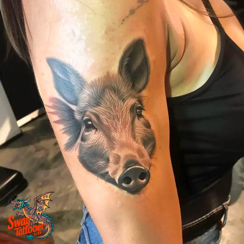 100 Boar Tattoo Design Ideas with Meaning & Symbolism 64 wild boar tattoo