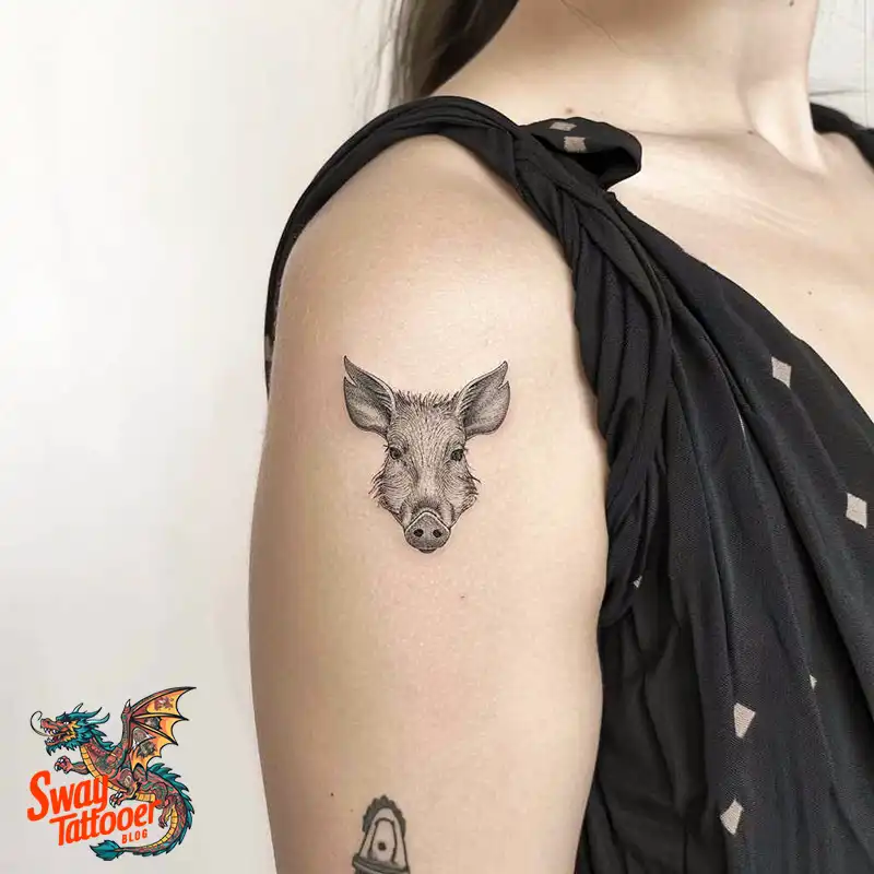 100 Boar Tattoo Design Ideas with Meaning & Symbolism 59 wild boar tattoo
