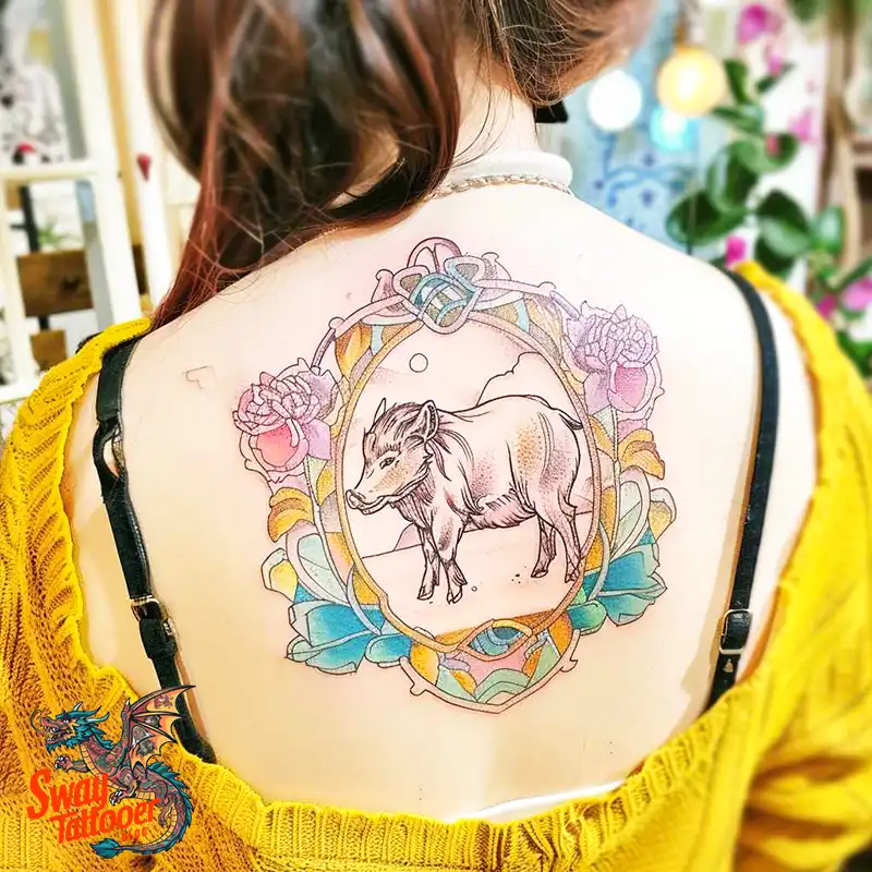 100 Boar Tattoo Design Ideas with Meaning & Symbolism 57 wild boar tattoo