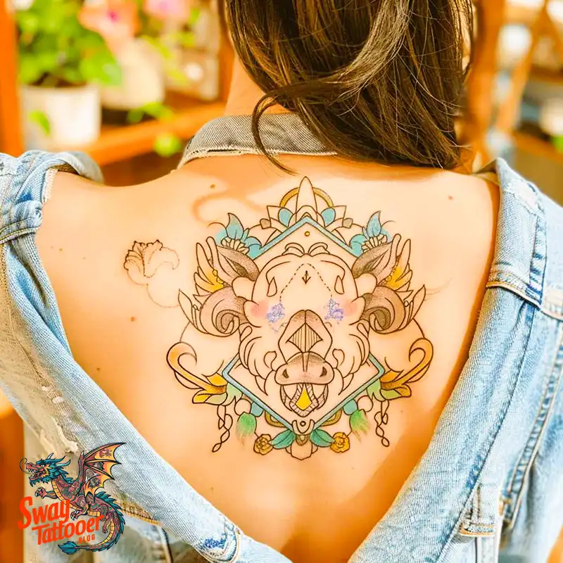 100 Boar Tattoo Design Ideas with Meaning & Symbolism 49 wild boar tattoo