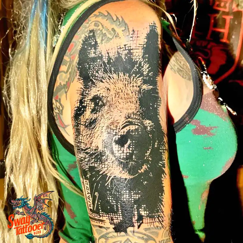 100 Boar Tattoo Design Ideas with Meaning & Symbolism 51 wild boar tattoo