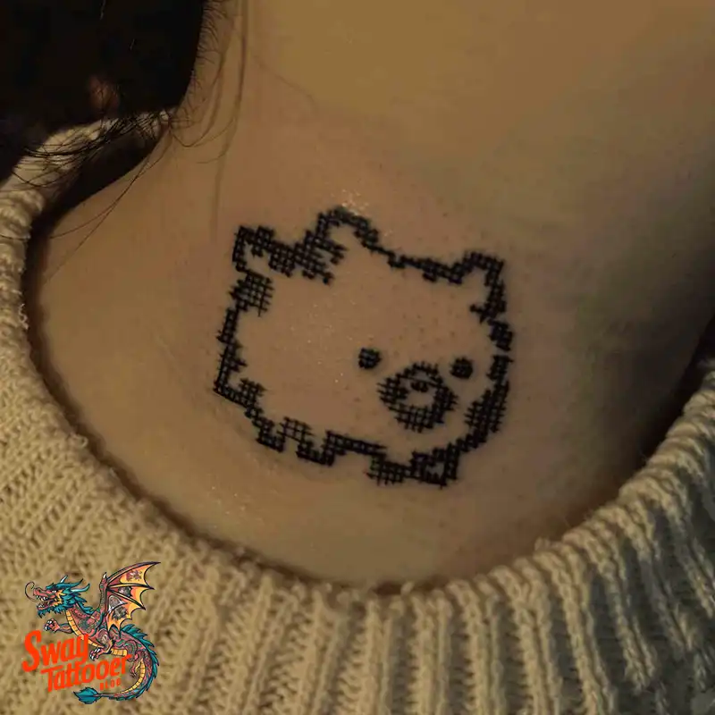 100 Boar Tattoo Design Ideas with Meaning & Symbolism 43 Pig tattoo