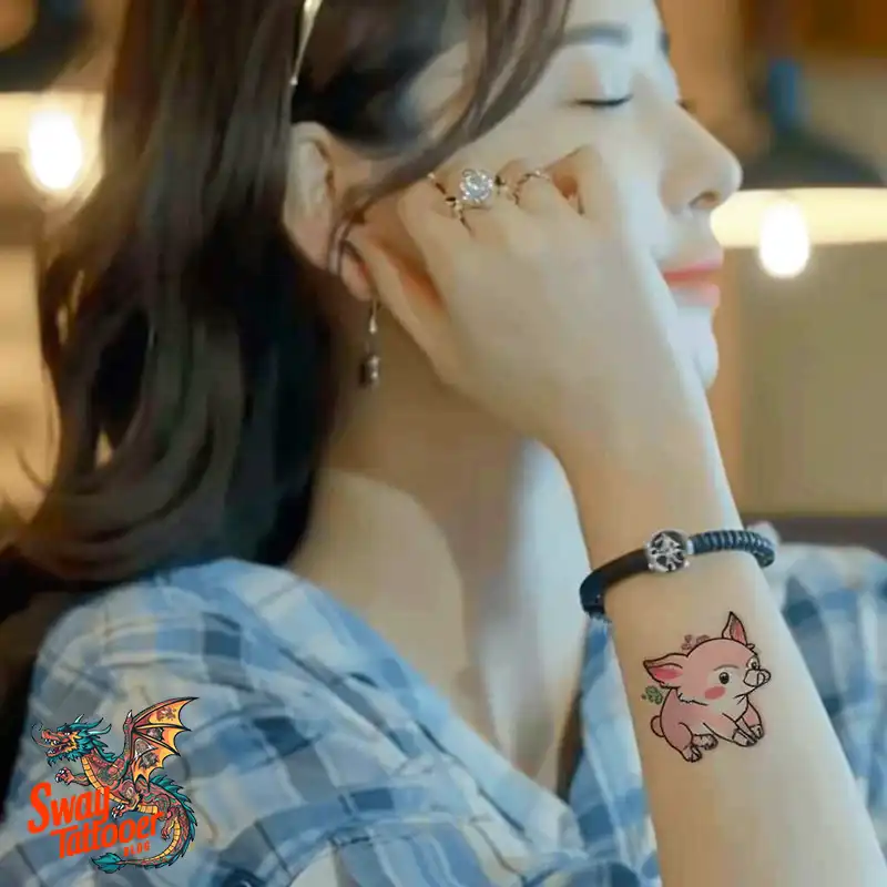 100 Boar Tattoo Design Ideas with Meaning & Symbolism 42 Pig tattoo