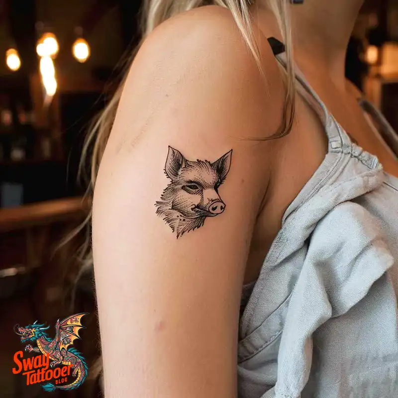 100 Boar Tattoo Design Ideas with Meaning & Symbolism 21 Boar Tattoo Design