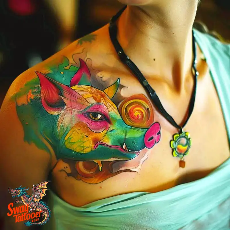 100 Boar Tattoo Design Ideas with Meaning & Symbolism 17 Boar Tattoo Design