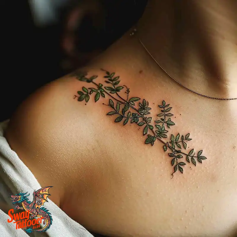 100 Thyme Tattoo Design Ideas: Fine Line Botanical Ink 71 Thyme Tattoo