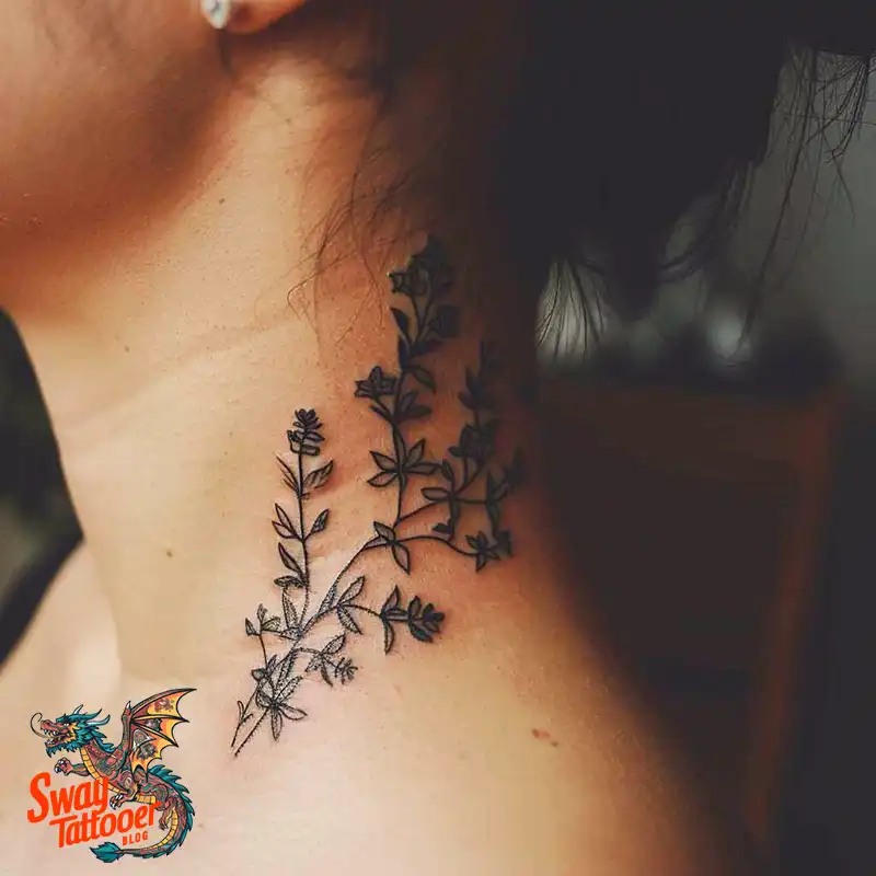 100 Thyme Tattoo Design Ideas: Fine Line Botanical Ink 76 Thyme Tattoo