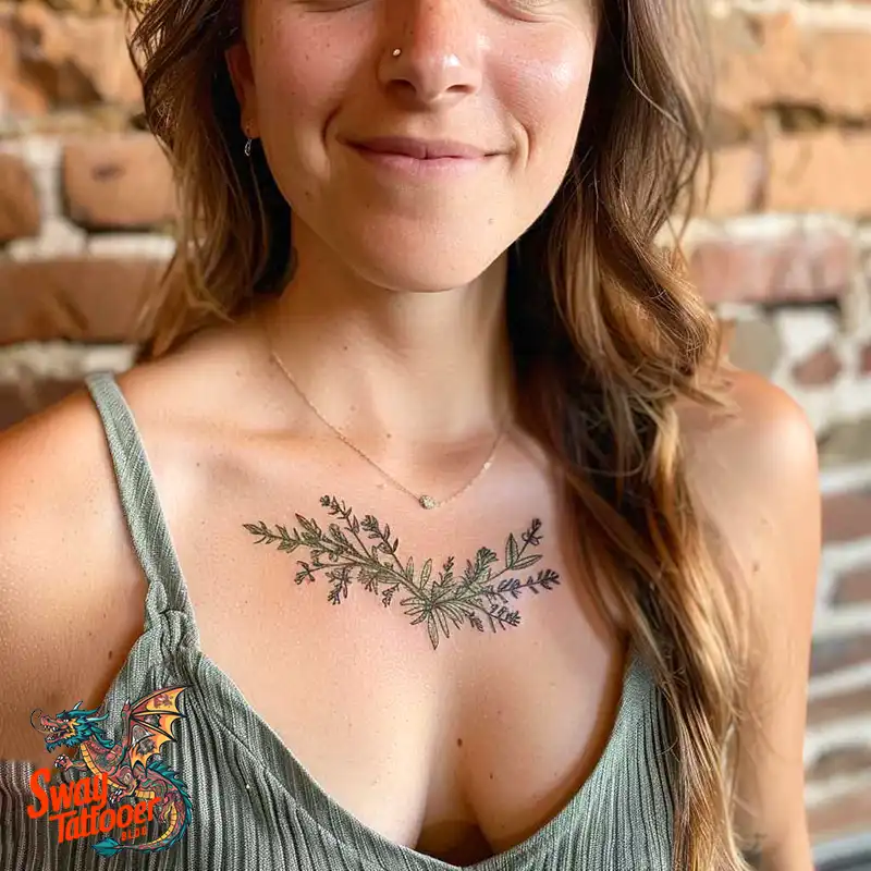 100 Thyme Tattoo Design Ideas: Fine Line Botanical Ink 35 Thyme Tattoo Design