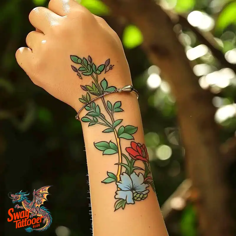 100 Thyme Tattoo Design Ideas: Fine Line Botanical Ink 10 Thyme Tattoo Design