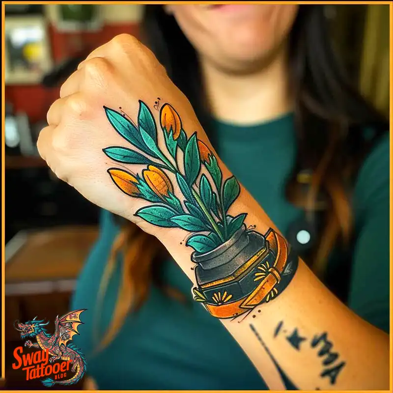 100 Thyme Tattoo Design Ideas: Fine Line Botanical Ink 8 Thyme Tattoo Design