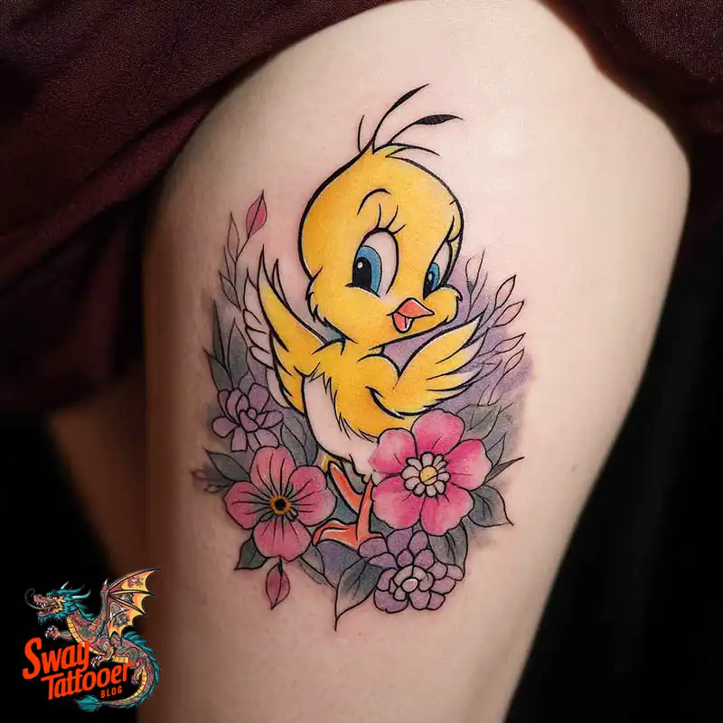 Tweety Bird Tattoo