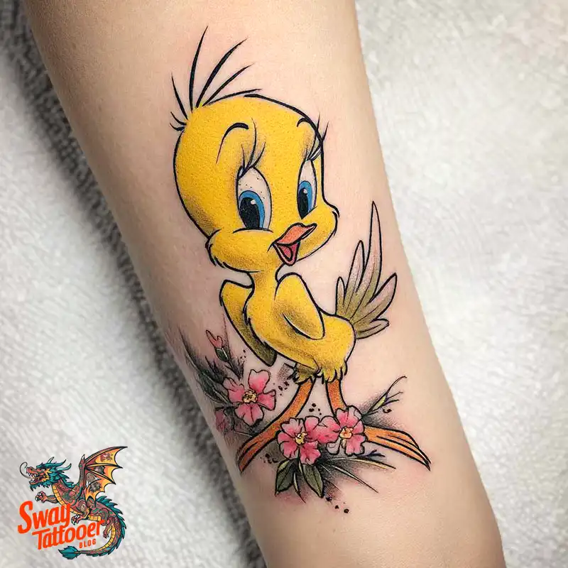 Tweety Bird Tattoo