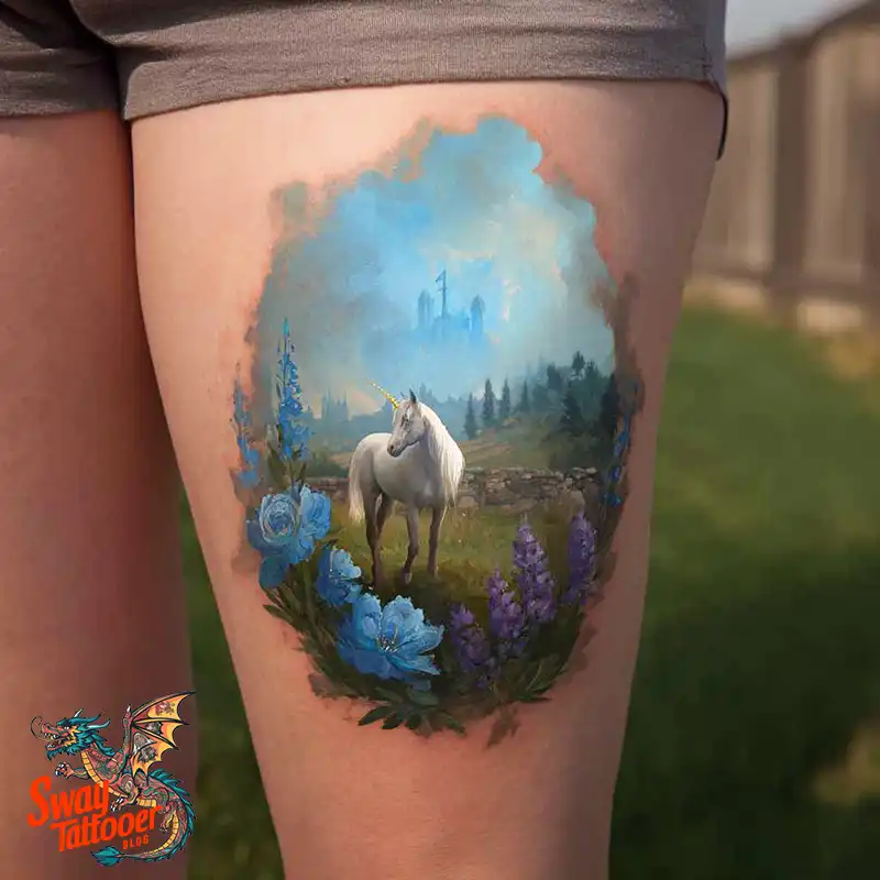 150 Unicorn Tattoo Designs to Spark Your Imagination 15 unicorn143