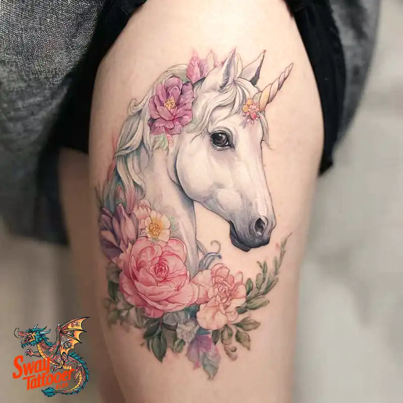 150 Unicorn Tattoo Designs to Spark Your Imagination 14 unicorn144