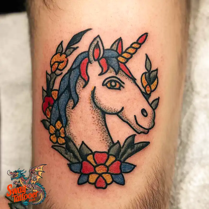 150 Unicorn Tattoo Designs to Spark Your Imagination 140 unicorn15