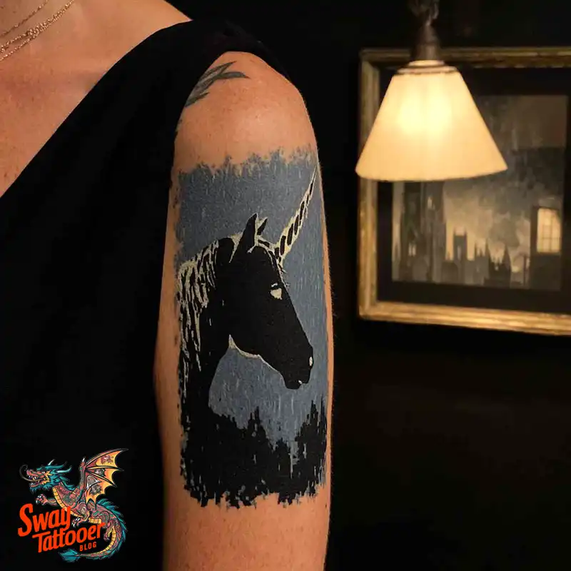 150 Unicorn Tattoo Designs to Spark Your Imagination 4 unicorn154