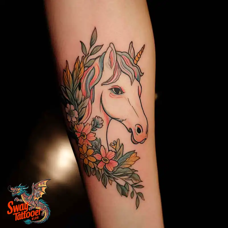 150 Unicorn Tattoo Designs to Spark Your Imagination 2 unicorn156