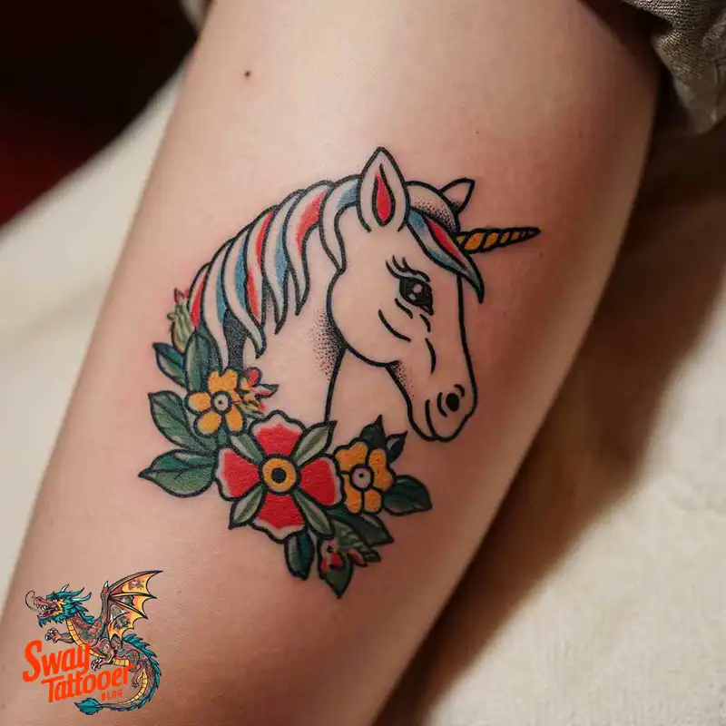 150 Unicorn Tattoo Designs to Spark Your Imagination 141 unicorn16