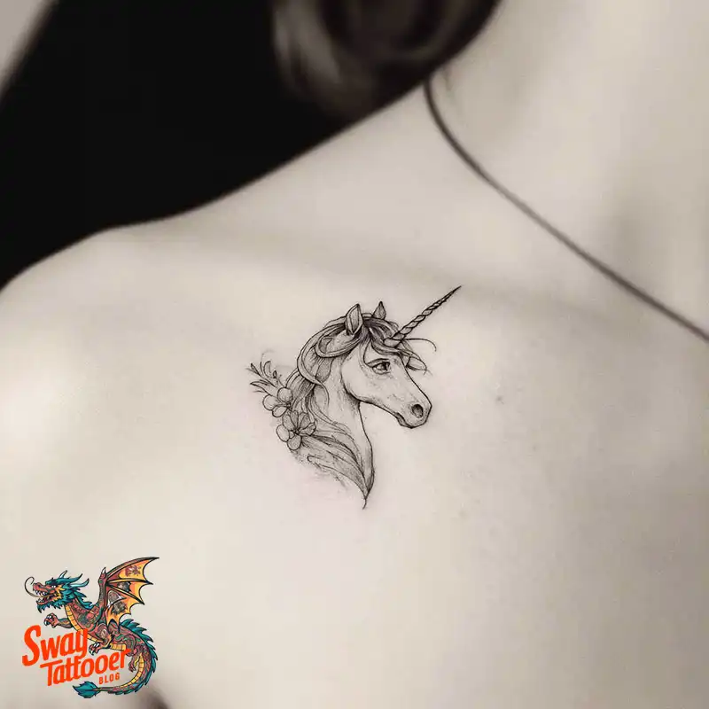 150 Unicorn Tattoo Designs to Spark Your Imagination 133 unicorn25