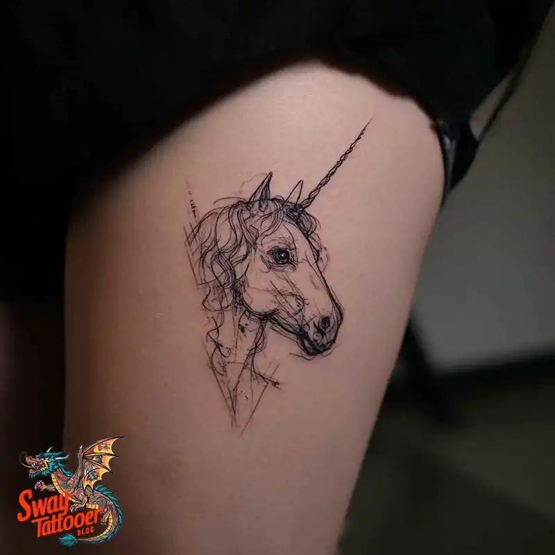 150 Unicorn Tattoo Designs to Spark Your Imagination 125 unicorn36