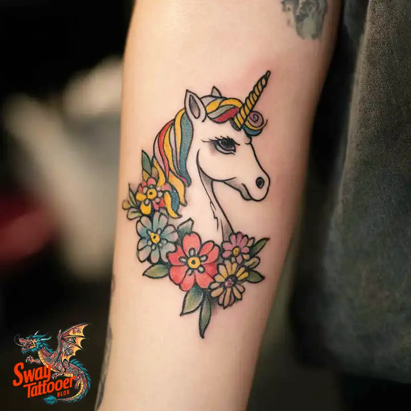 150 Unicorn Tattoo Designs to Spark Your Imagination 115 unicorn43