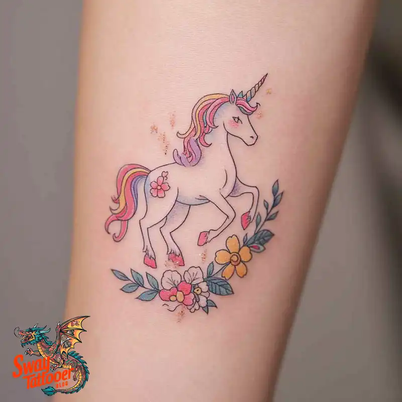 150 Unicorn Tattoo Designs to Spark Your Imagination 109 unicorn44