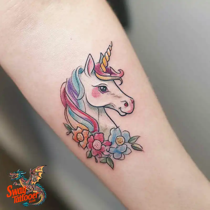 150 Unicorn Tattoo Designs to Spark Your Imagination 111 unicorn46