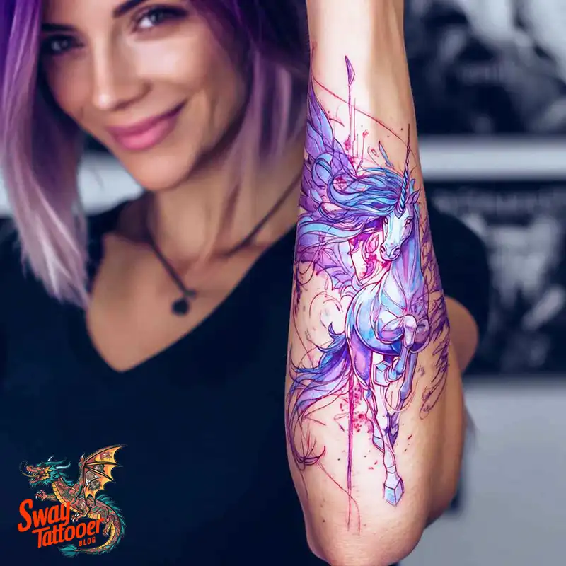 150 Unicorn Tattoo Designs to Spark Your Imagination 86 unicorn73