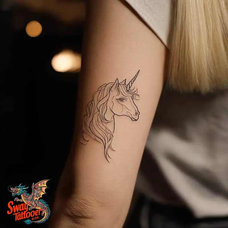 150 Unicorn Tattoo Designs to Spark Your Imagination 81 unicorn77